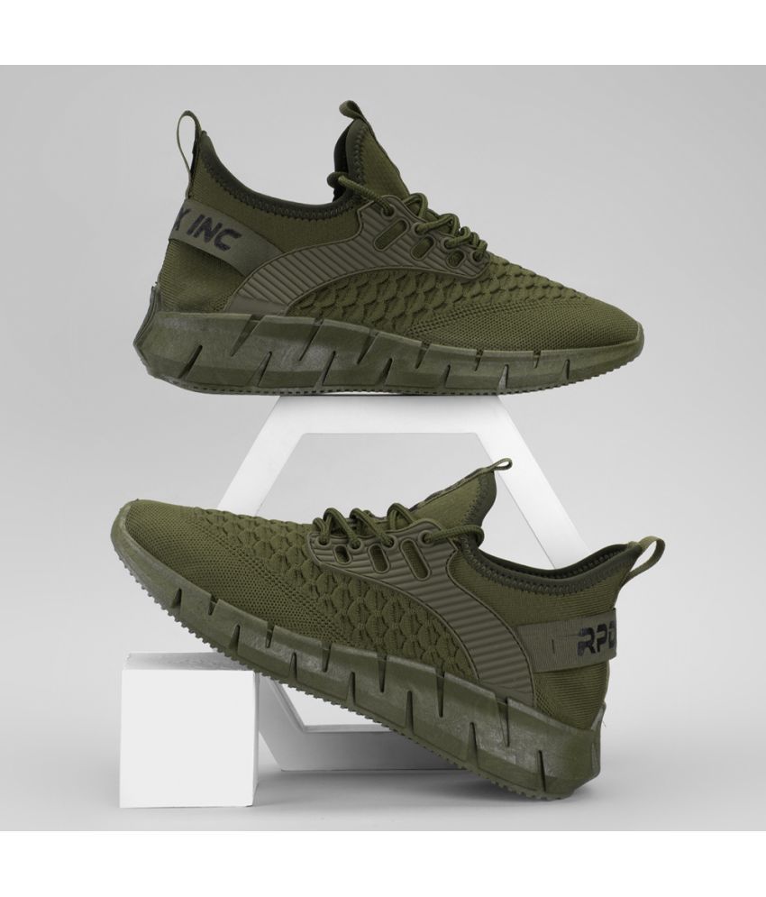     			RapidBox Olive Men's Sneakers