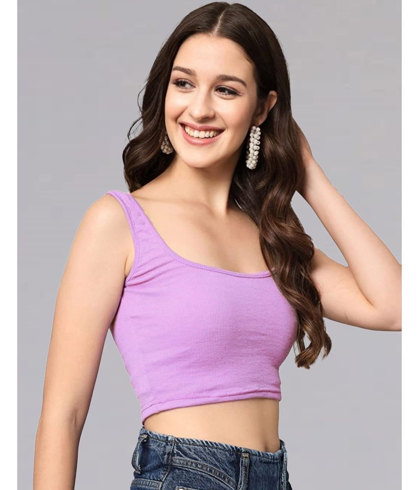     			Selvia Purple Polyester Women's Tank Top ( Pack of 1 )