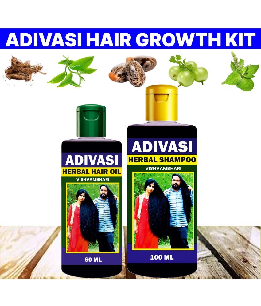     			Vishvambhari Adivasi Hair shampoo & Hair oil for Smooth and Silky Hair