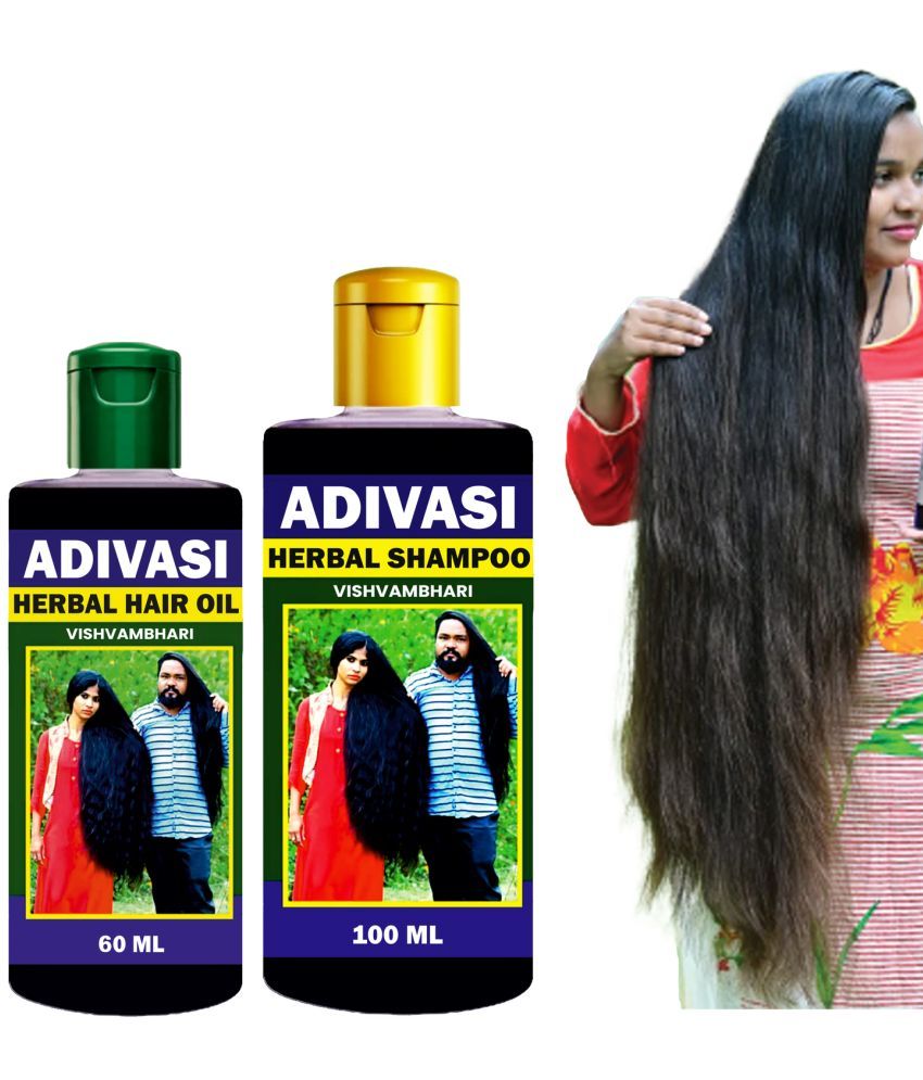     			Vishvambhari Adivasi Harbel Hair oil & shampoo For Smooth and Silky Hair oil