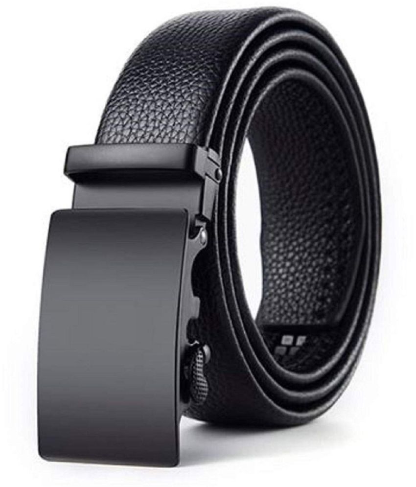     			banistrokes - Black Leather Men's Casual Belt ( Pack of 1 )