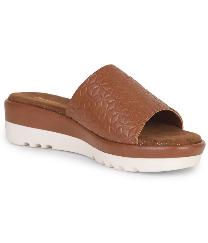     			Bata Brown Women's Slip On Heels