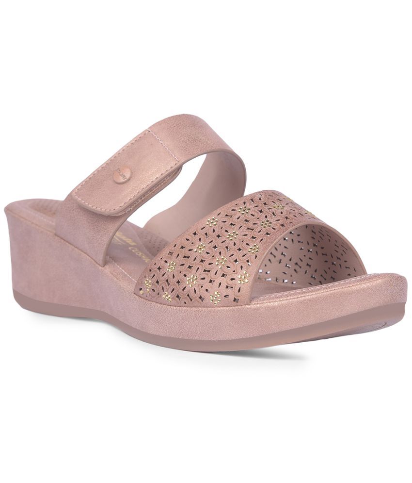     			Bata Comfit Pink Women's Slip On Heels