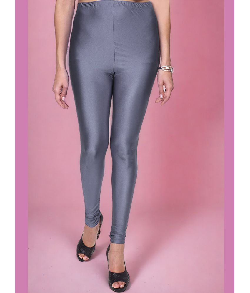     			Colorscube - Grey Lycra Women's Churidar ( Pack of 1 )