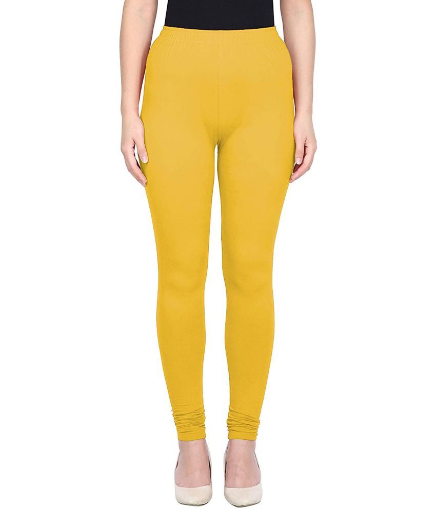     			Colorscube - Yellow Cotton Women's Leggings ( Pack of 1 )