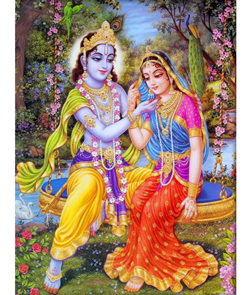     			Manas Radha Krishna Religious Wallpaper ( 60 X 90 ) cm (Pack of 1)