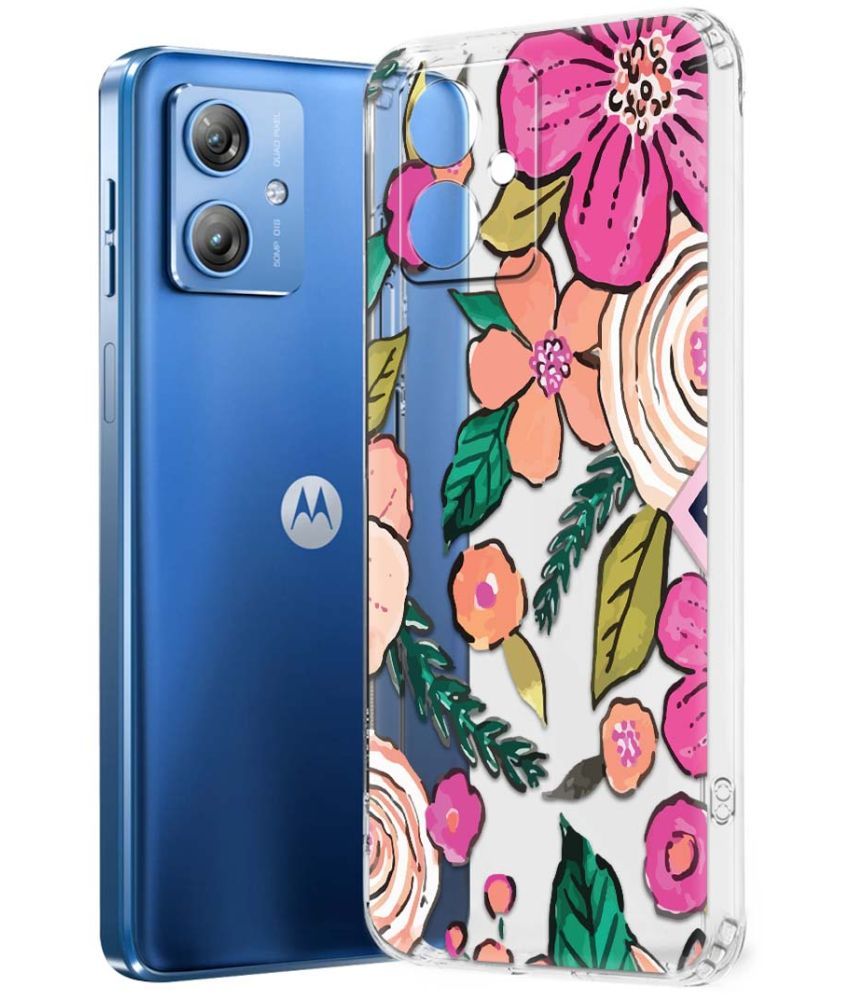     			NBOX Multicolor Printed Back Cover Silicon Compatible For Moto G64 5G ( Pack of 1 )