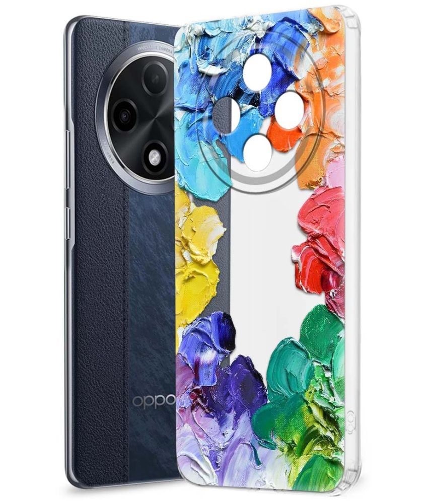     			NBOX Multicolor Printed Back Cover Silicon Compatible For Oppo F27 Pro Plus 5G ( Pack of 1 )