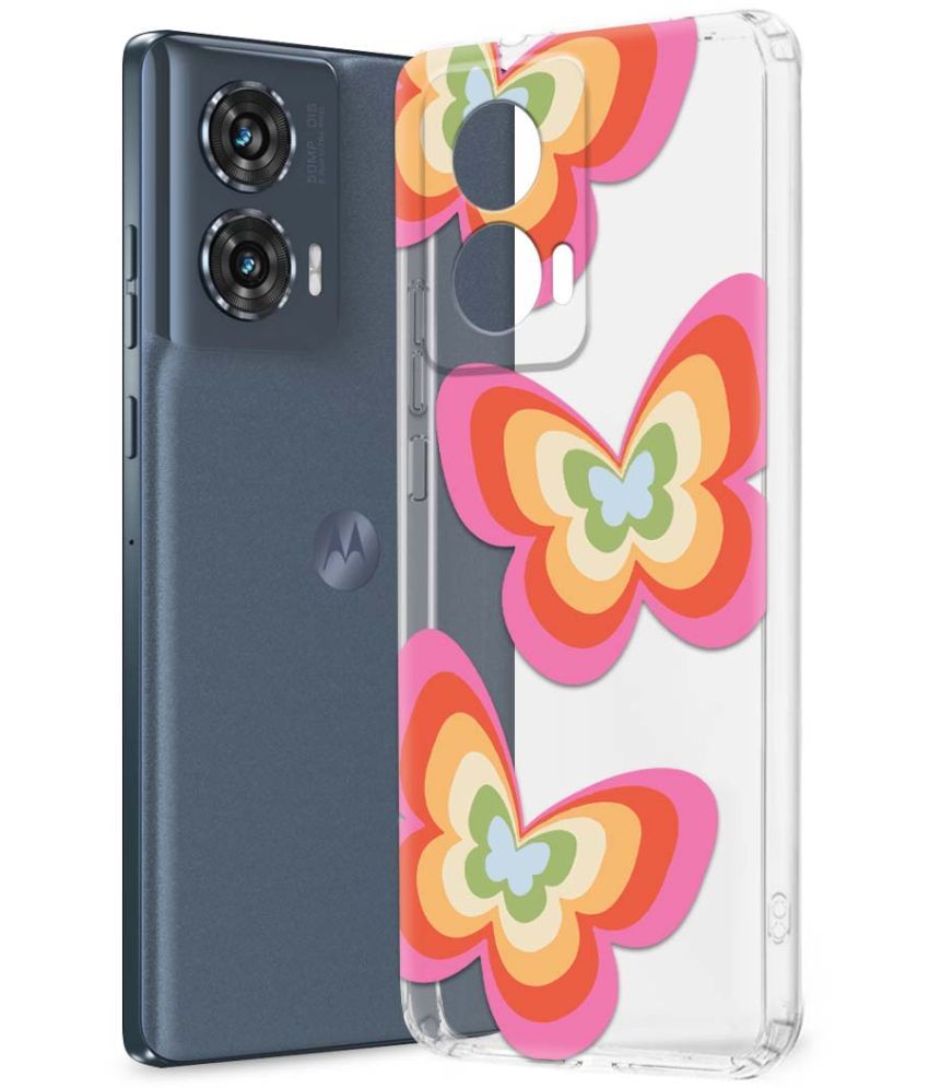     			NBOX Multicolor Printed Back Cover Silicon Compatible For Moto Edge 50 Fusion ( Pack of 1 )