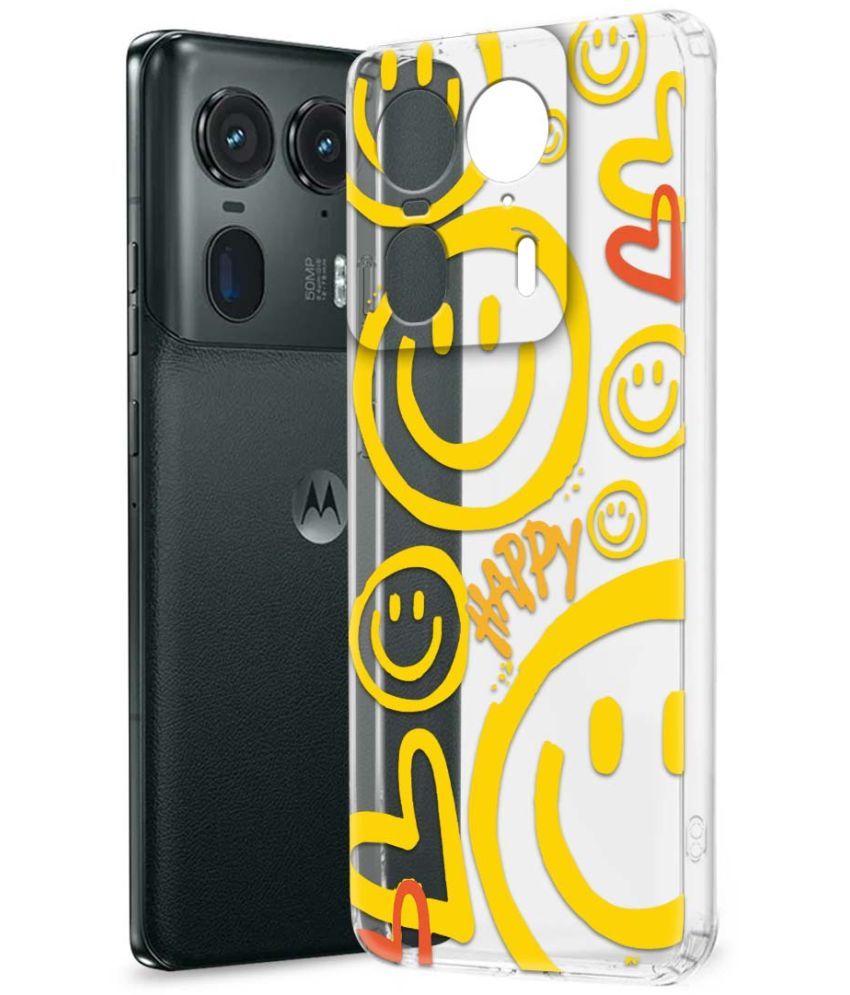     			NBOX Multicolor Printed Back Cover Silicon Compatible For Motorola Edge 50 Ultra 5G ( Pack of 1 )