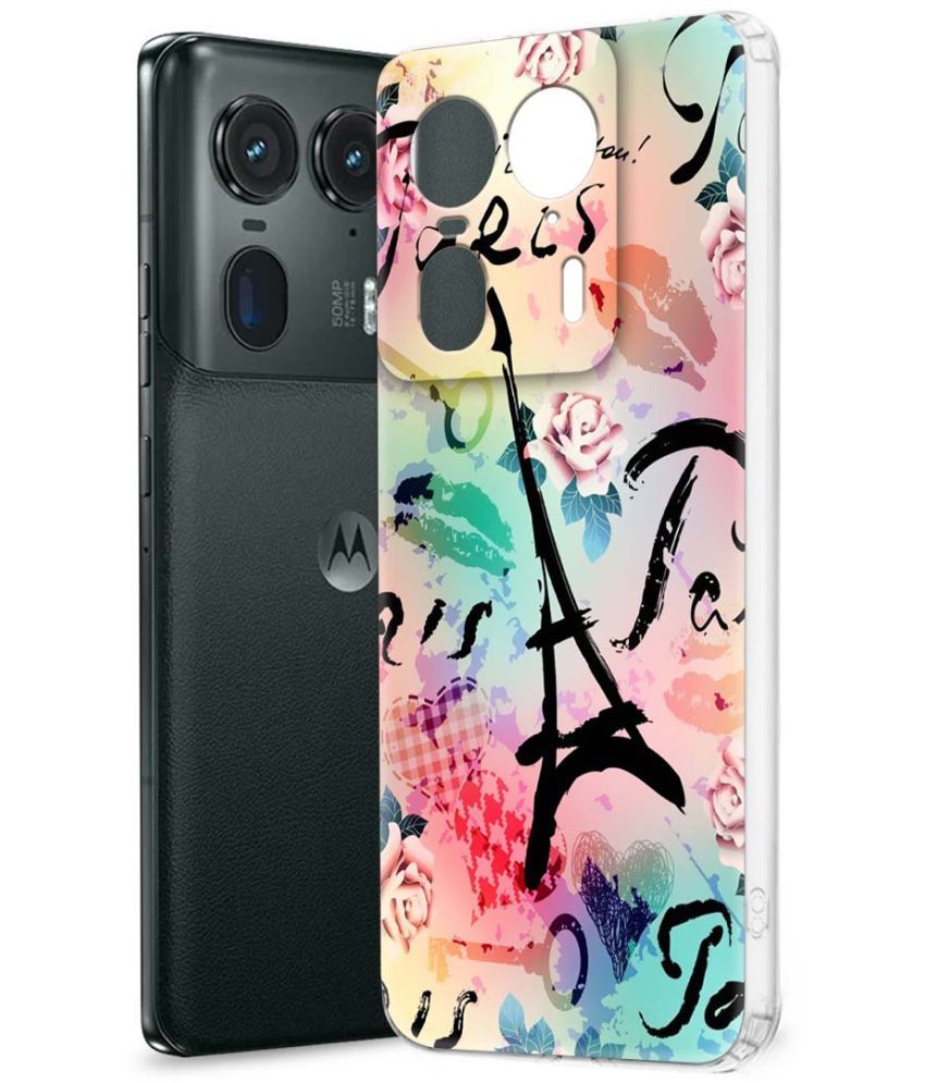     			NBOX Multicolor Printed Back Cover Silicon Compatible For Motorola Edge 50 Ultra 5G ( Pack of 1 )