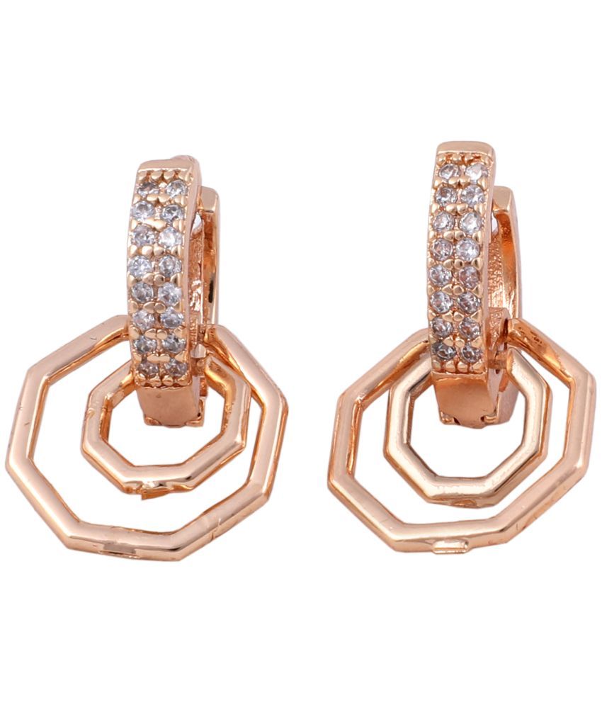     			shankhraj mall Rose Gold Bali Earrings ( Pack of 1 )