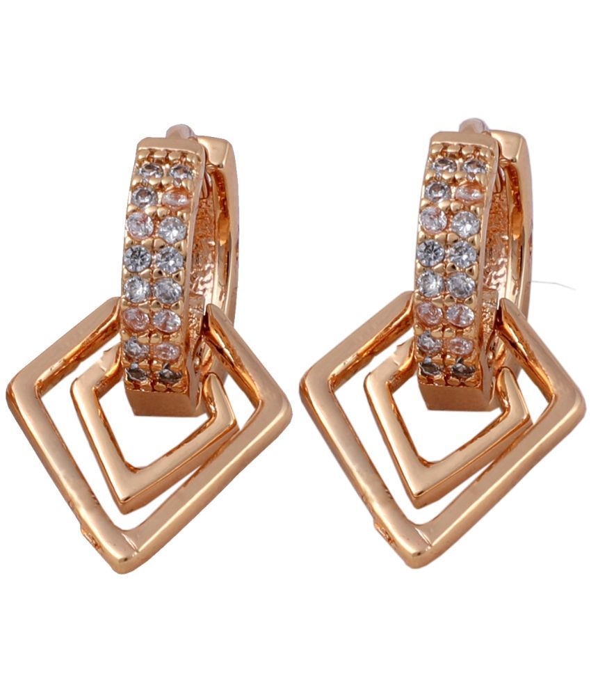     			shankhraj mall Rose Gold Bali Earrings ( Pack of 1 )