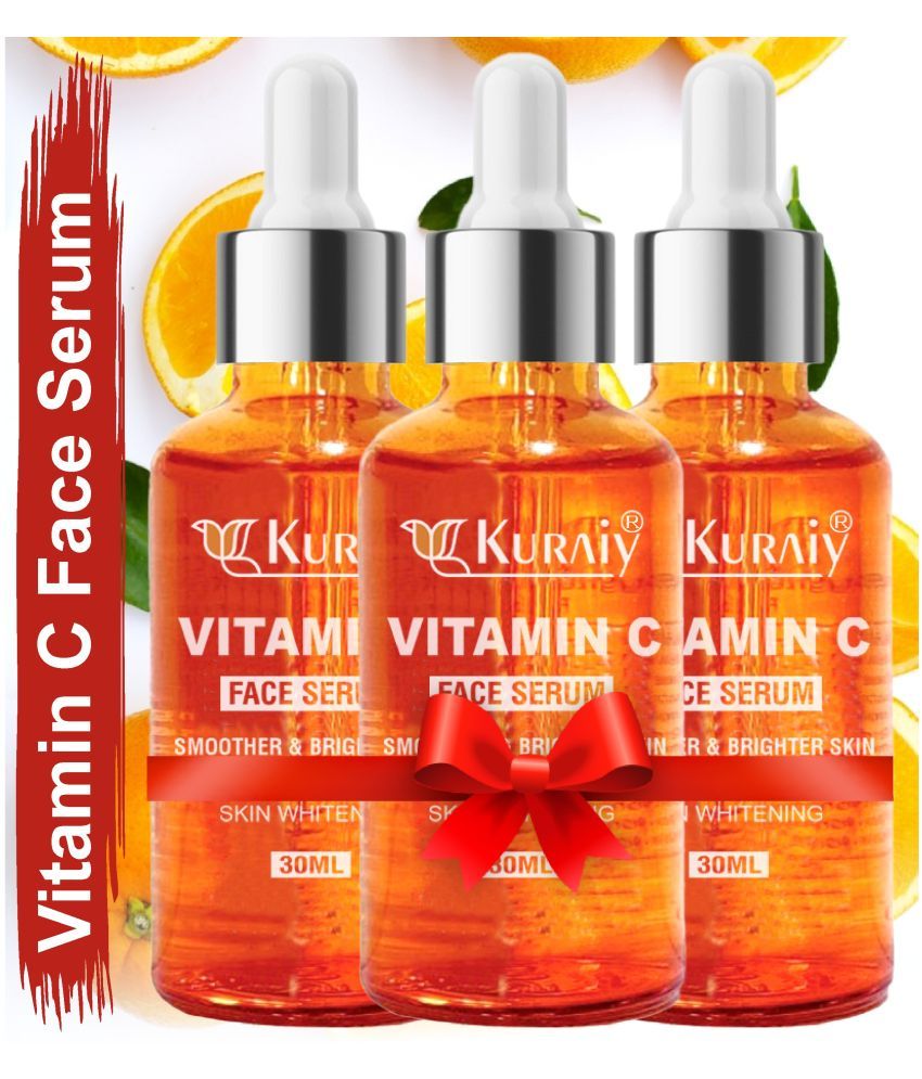     			KURAIY Vitamin C Orange Face Serum For Radiant Glow For All Skin Type 30ml ( Pack of3 )