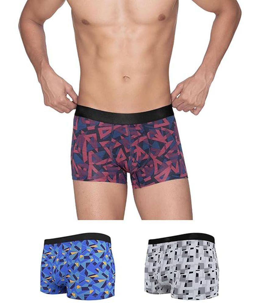     			PARYAG HOSIERY Pack of 3 Cotton Blend Men's Trunks ( Multicolor )