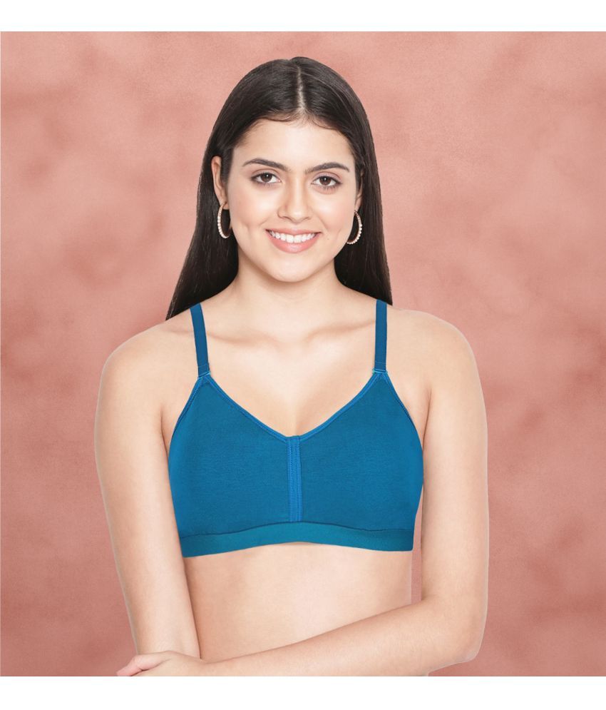     			Susie Cotton Non Padded Women's Everyday Bra ( Blue ) EF006-MoroccanBlue