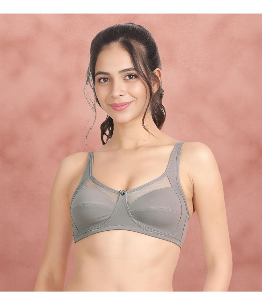     			Susie Light Grey Mesh Non Padded Women's Everyday Bra ( Pack of 1 )