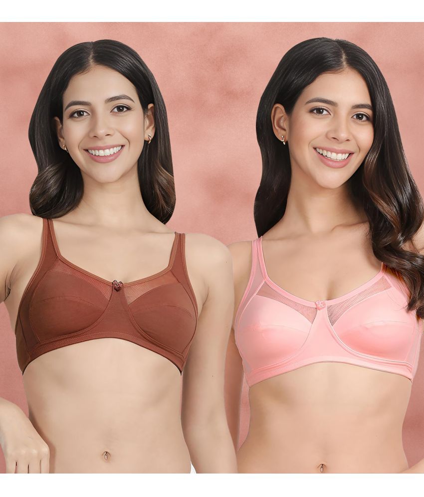     			Susie Pack of 2 Mesh Non Padded Women's Everyday Bra ( Multicolor ) susi-c2b-1983