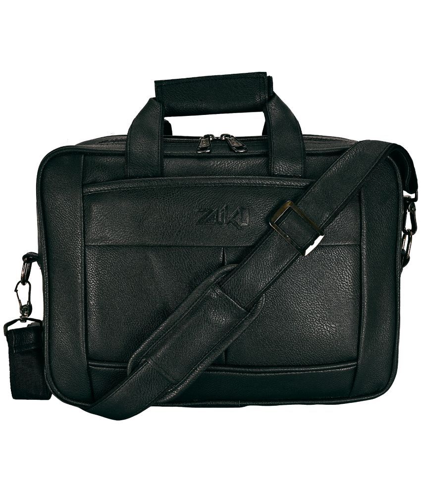     			ZAIKO BAGS Black Solid Messenger Bag