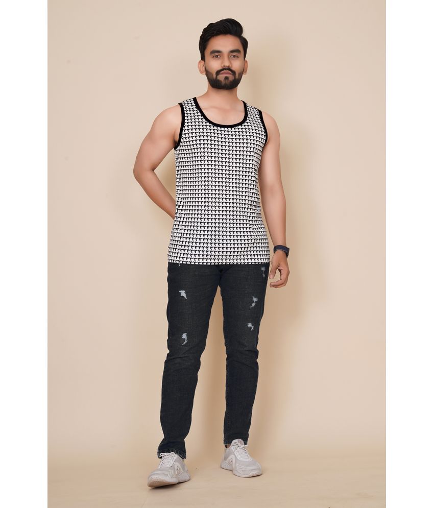     			happy khajana Polyester Regular Fit Solid Sleeveless Men's T-Shirt - Black ( Pack of 1 )