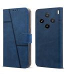 NBOX Blue Flip Cover Artificial Leather Compatible For Vivo X100 ( Pack of 1 )