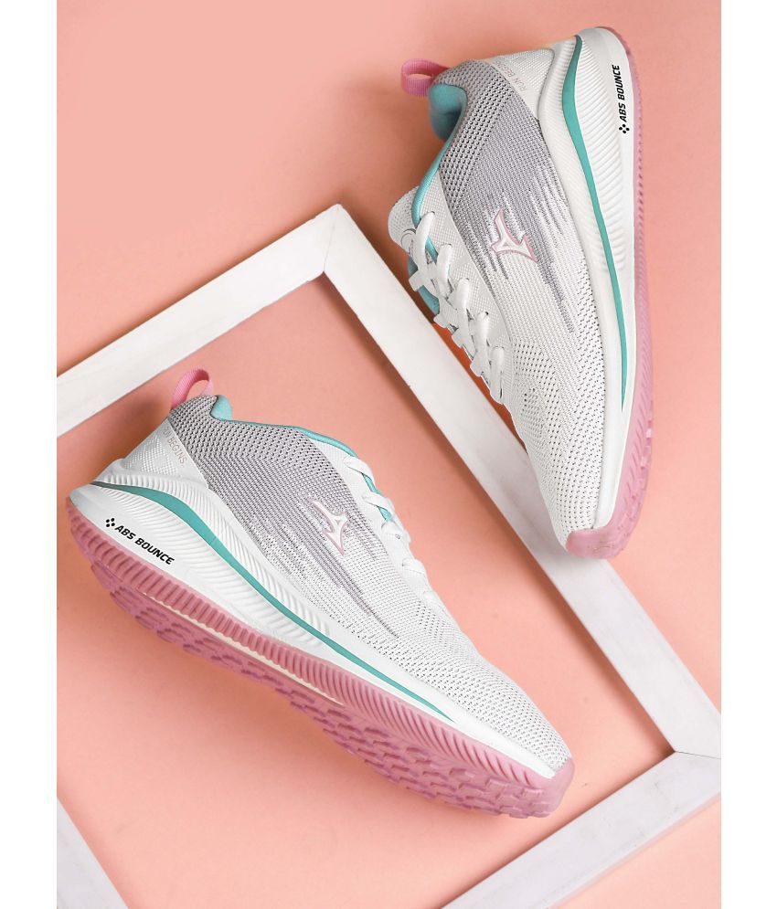     			Abros - White Women's Running Shoes