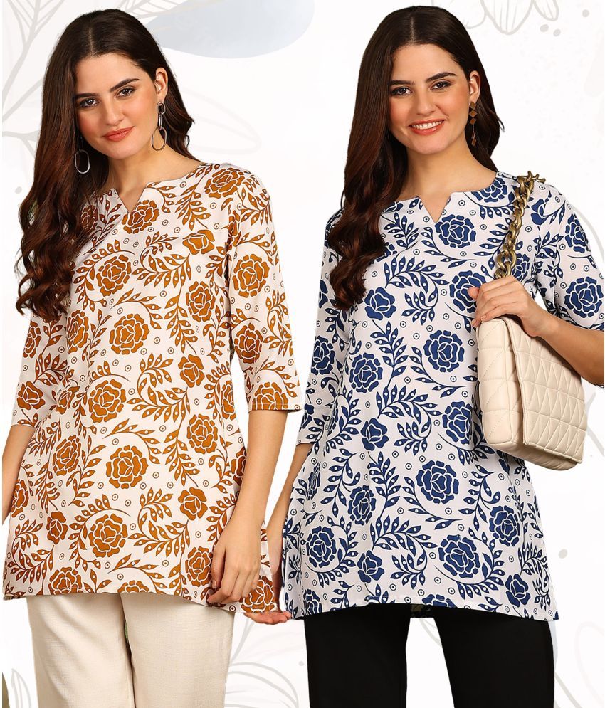     			DSK STUDIO Multicolor Rayon Women's Tunic ( Pack of 2 )