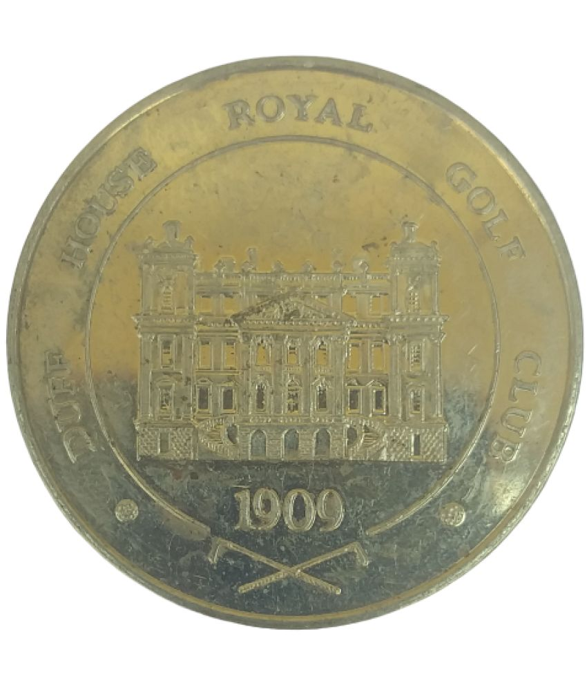     			DUFF HOUSE ROYAL GOLF CULB 1909 UNIQUE AND RARE TO FIND TOKEN