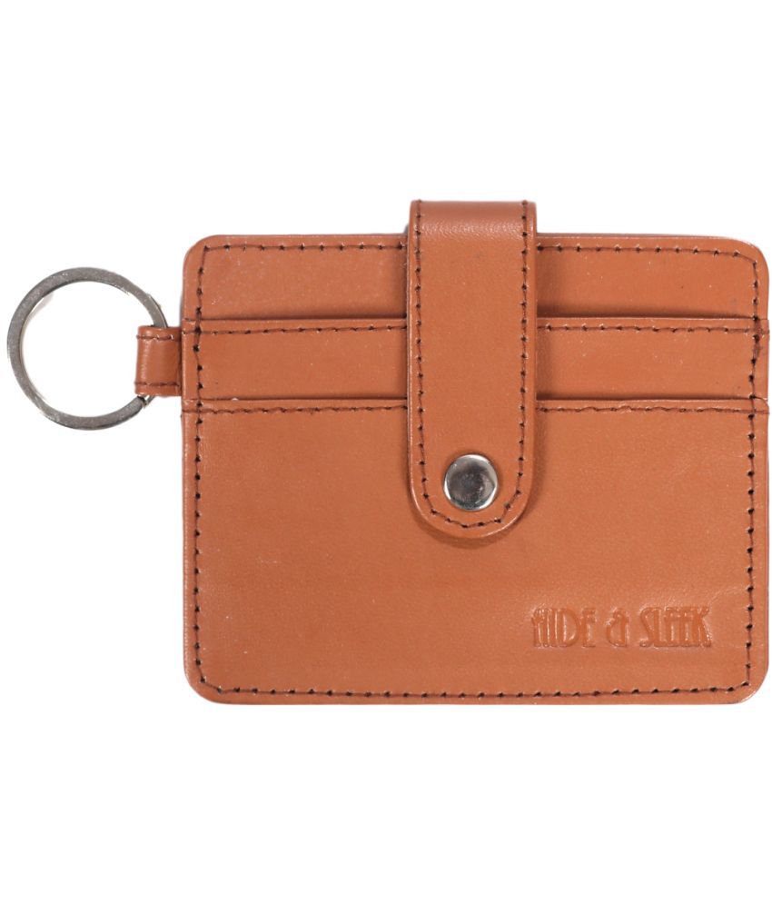     			Hide&Sleek Leather Card Holder ( Pack 1 )