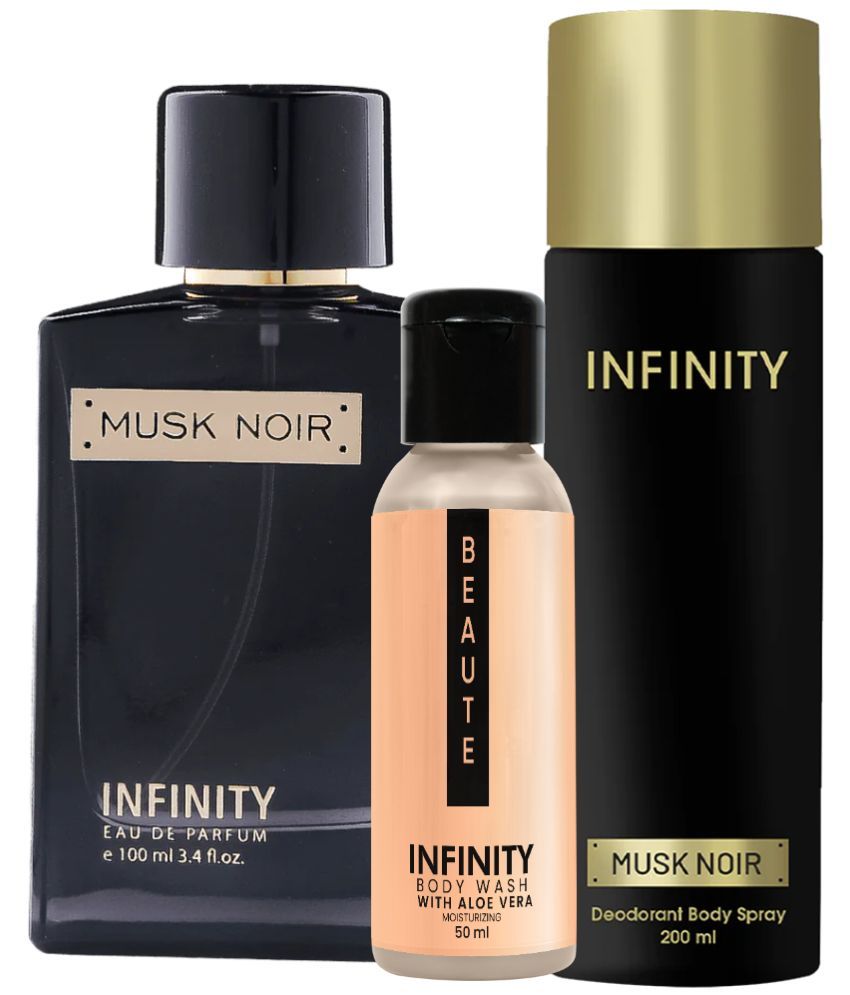     			Infinity Musk Noir EDP Perfume 100ml, Musk Noir Deo Body Spray 200ml, Beaute Body Wash 50ml