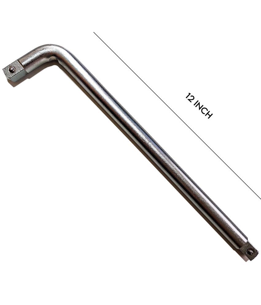     			LXMI L-Handle 1/2 (12 inch), CRV Steel Fully Polished, Heavy-Duty Handle Wrench L Spanner Single Pc