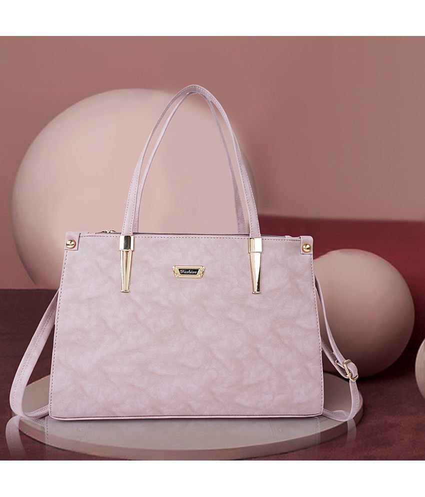     			Lookout Fashion Pink Faux Leather Shoulder Bag