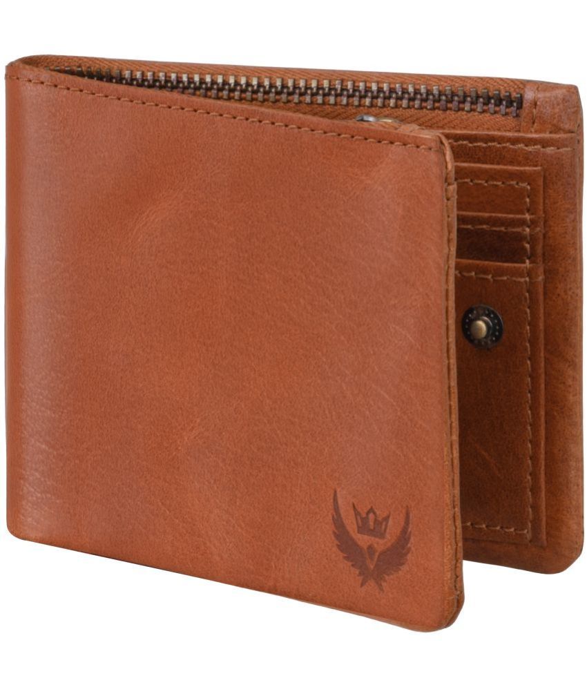     			Lorenz Beige 100% Leather Men's RFID Wallet ( Pack of 1 )