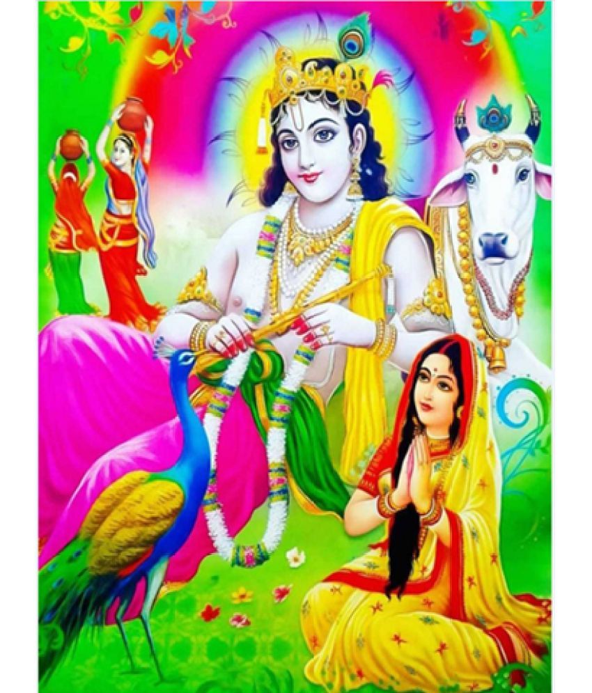     			Manas Krishna Meera Religious Wallpaper ( 60 X 90 ) cm (Pack of 1)