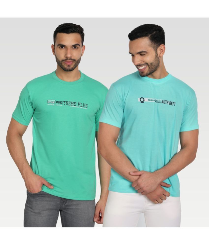     			Zeffit Pack of 2 Cotton Blend Regular Fit Men's T-Shirt ( Multicolor )