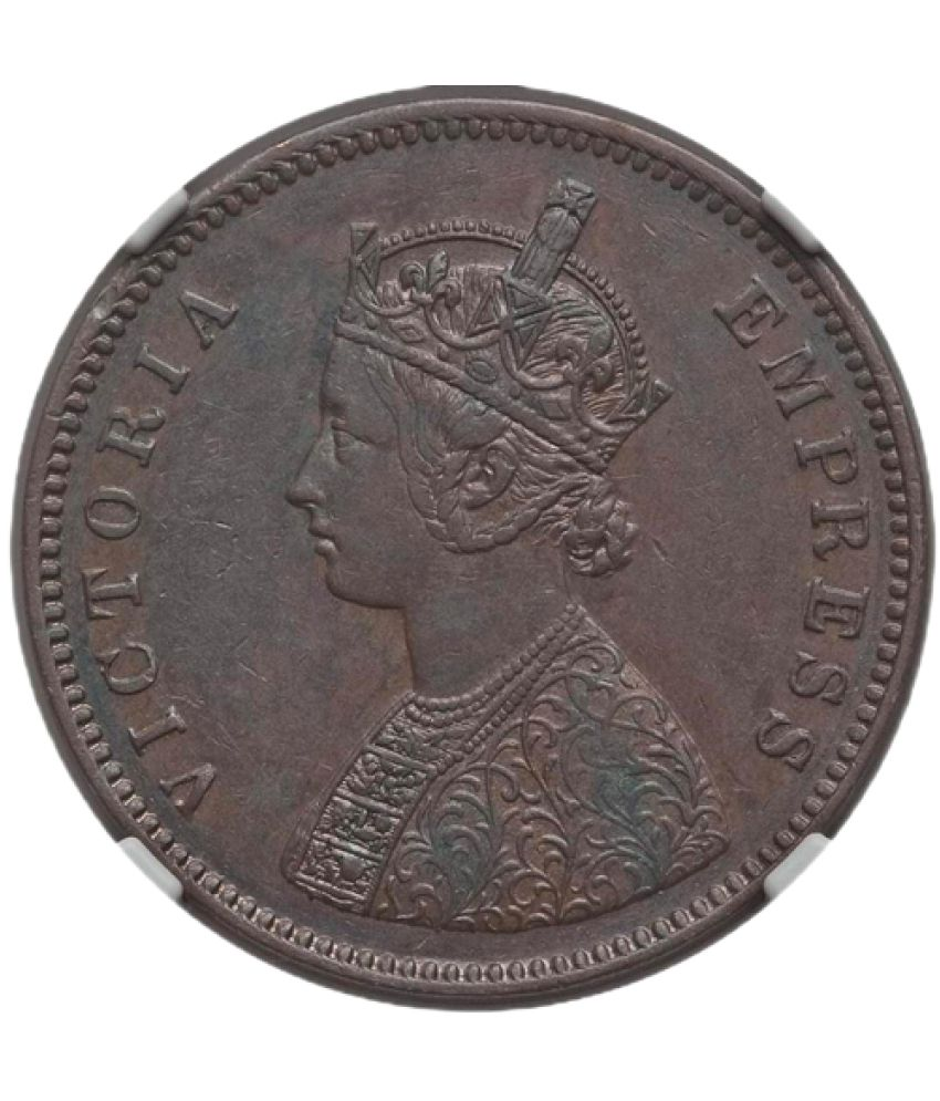     			half anna 1877 unc