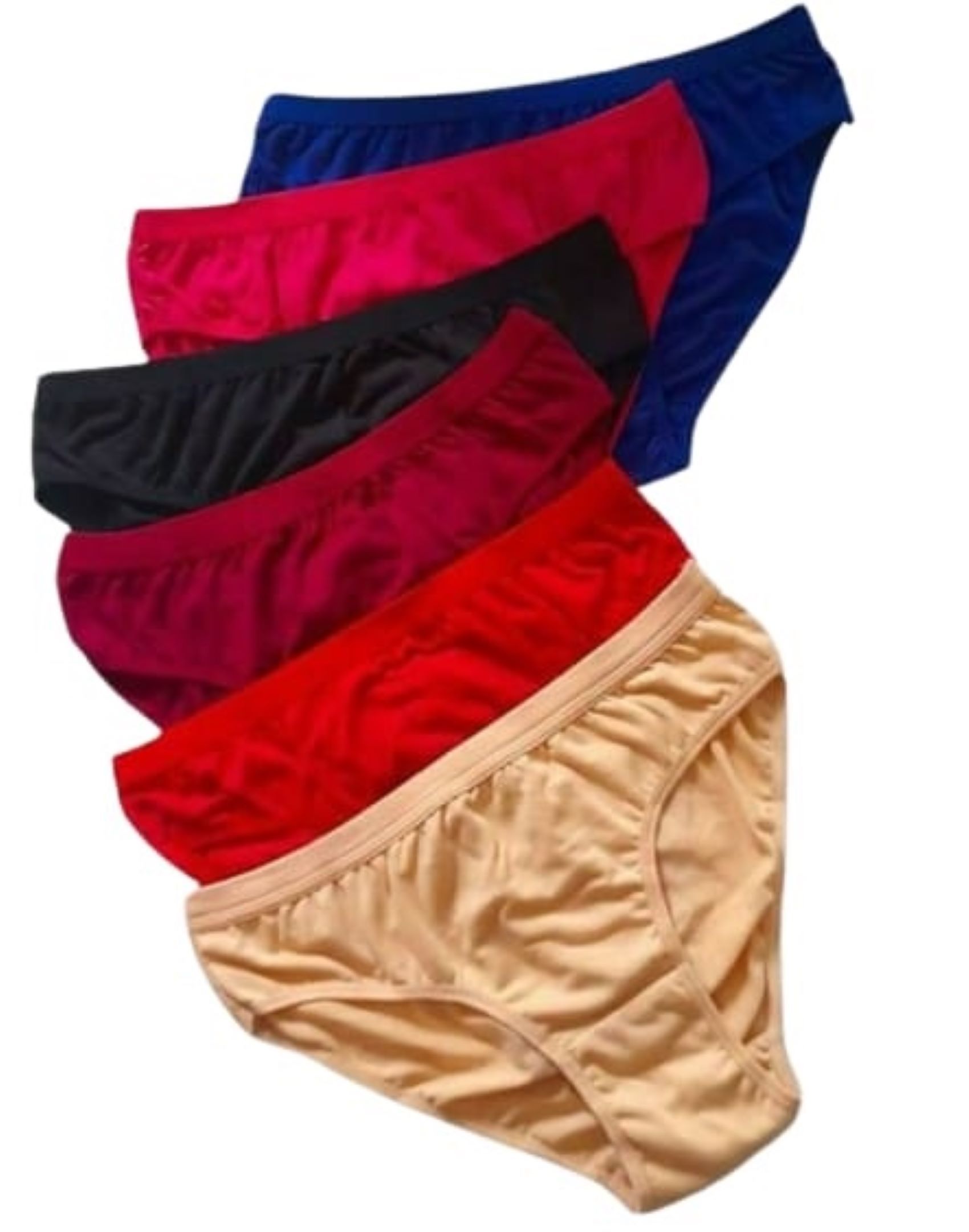     			MULTI COLOUR PANTIES PACK OF 6