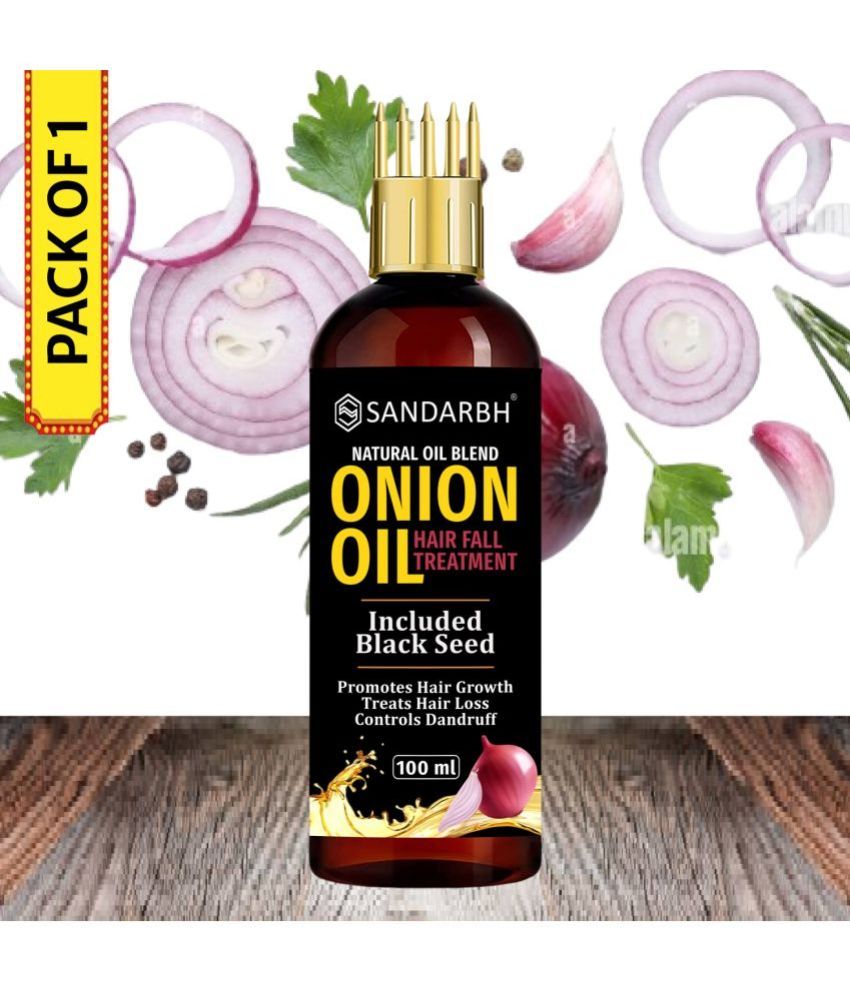     			Sandarbh Anti Dandruff Onion Oil 100 ml ( Pack of 1 )