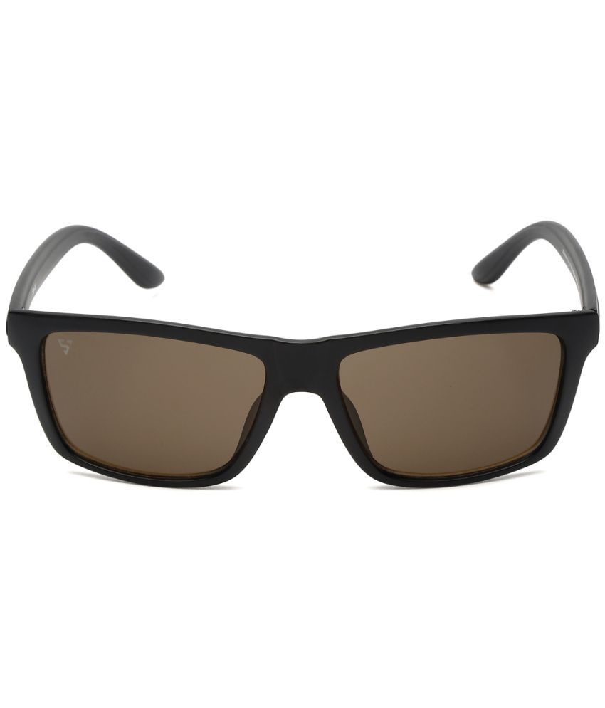     			Sunnies Black Rectangular Sunglasses ( Pack of 1 )