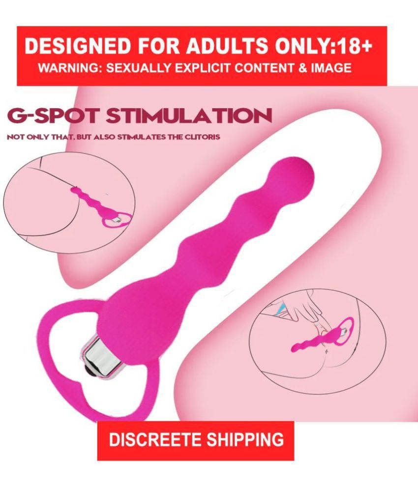     			Vibrating Anal Beads - Flexible Silicone Anal Sex Toy Bulet Vibrator for Men, Women and Couples By KAMAHOUSE