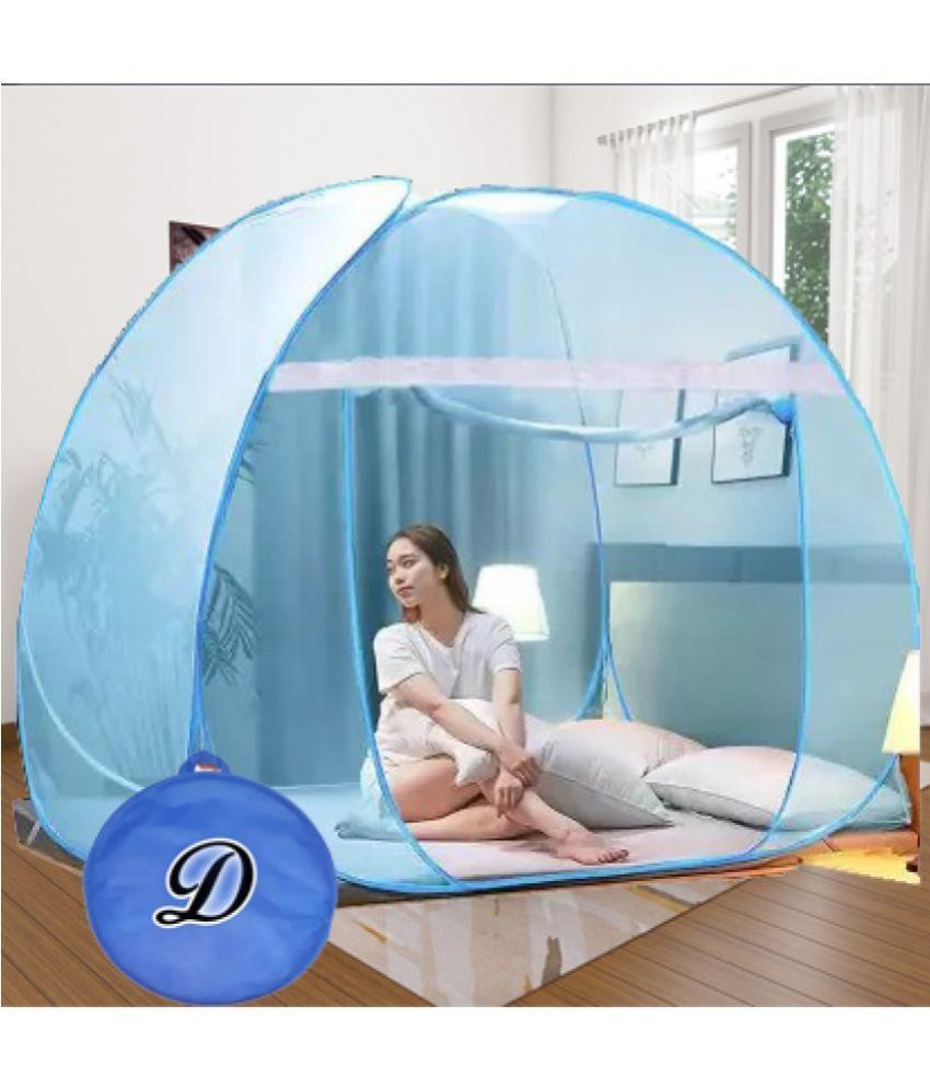     			didhiti - Blue Polycotton Tent Mosquito Net ( Pack of 1 )