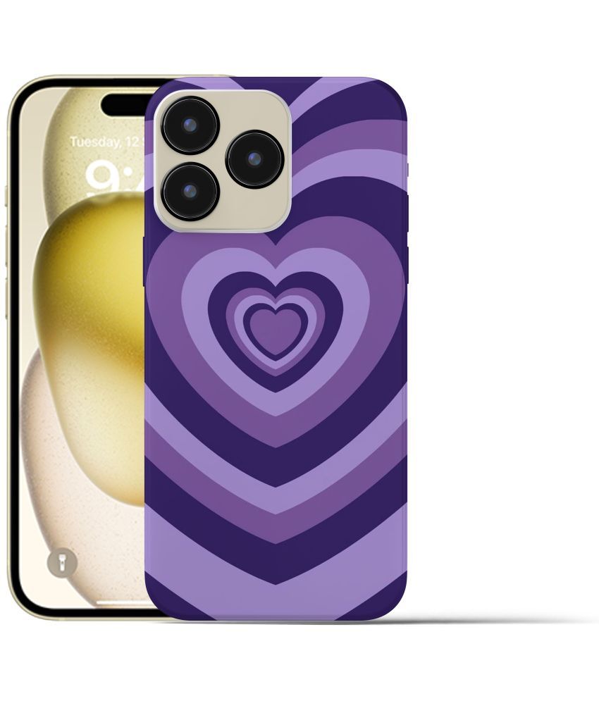     			Dimalo Purple Printed Back Cover Silicon Compatible For iPhone 14 Pro ( Pack of 1 )