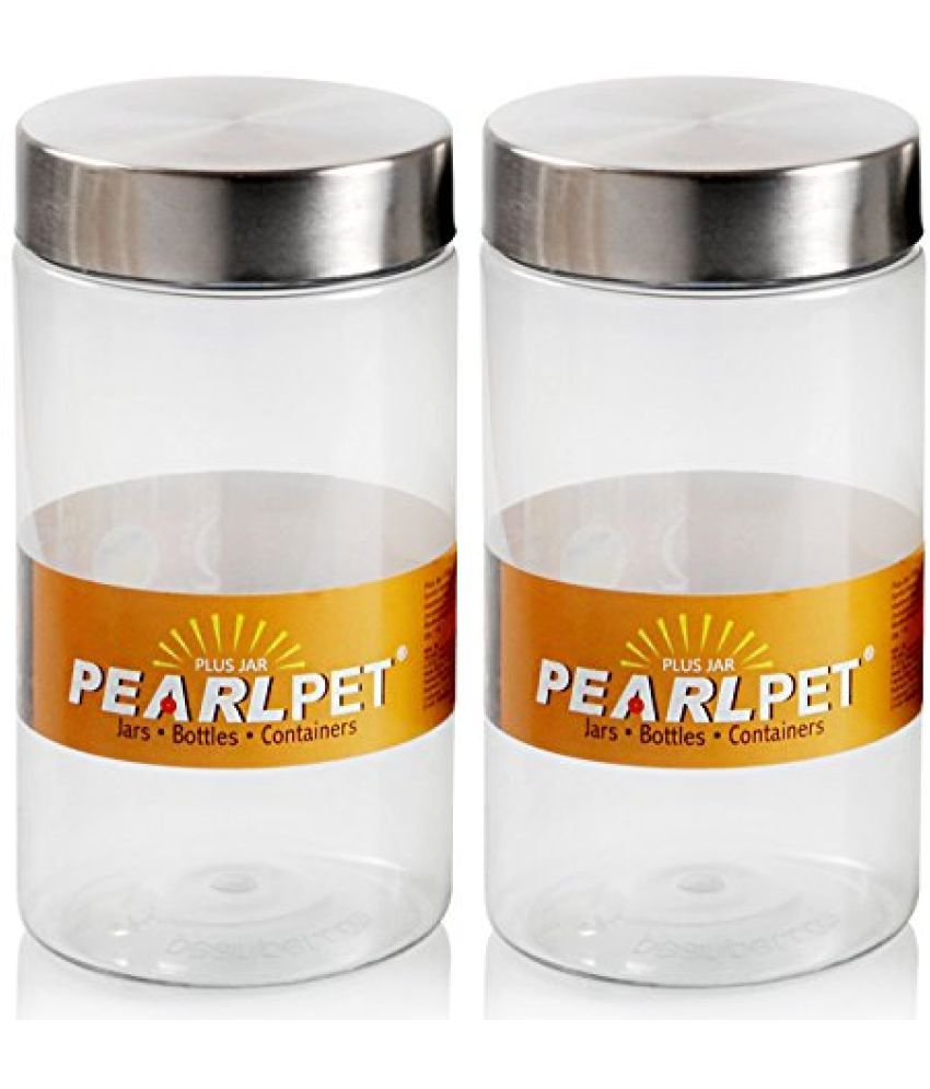     			PearlPet 1700ml-2pcs Plastic Transparent Multi-Purpose Container ( Set of 2 )