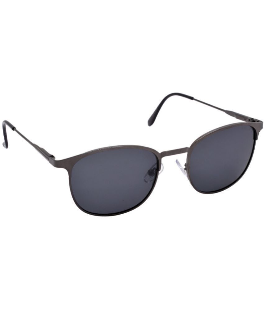     			RED LEAF Dark Grey Oval Sunglasses ( Pack of 1 )