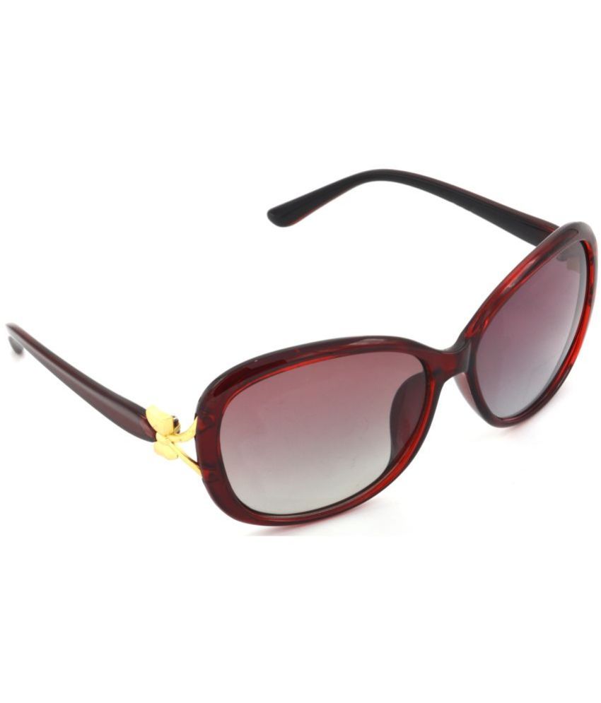     			RED LEAF Red Rectangular Sunglasses ( Pack of 1 )