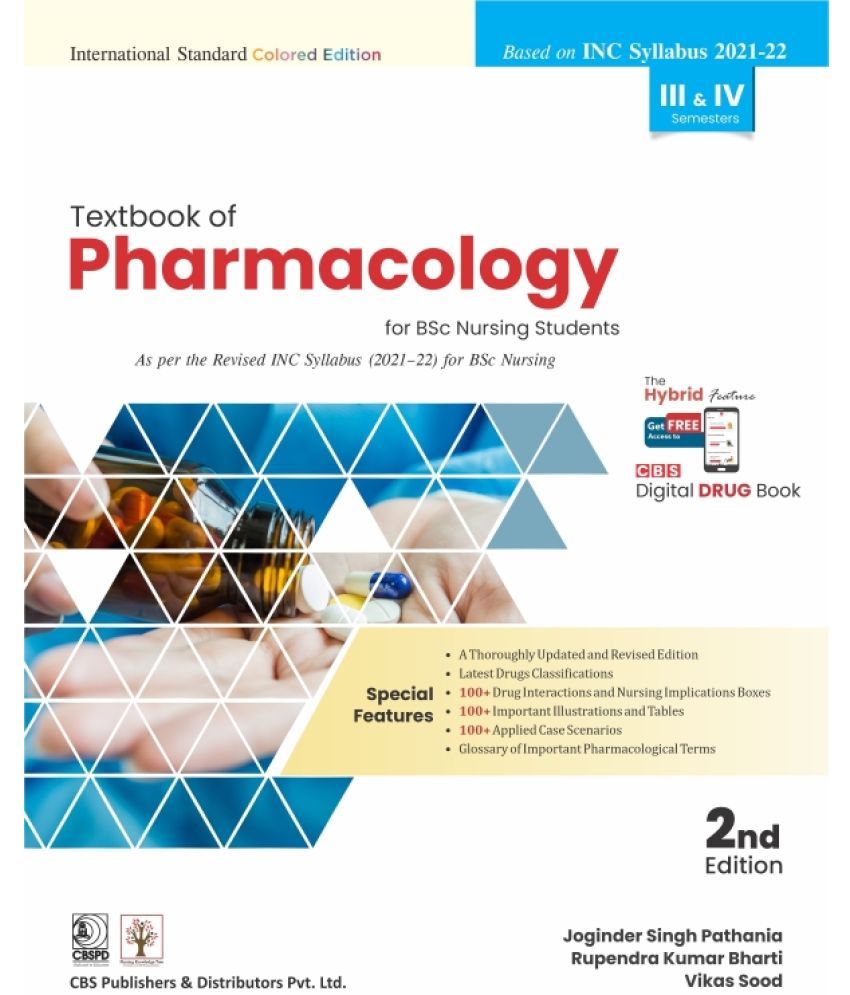     			Textbook of Pharmacology for BSc Nursing Students 2nd Hybrid Edition