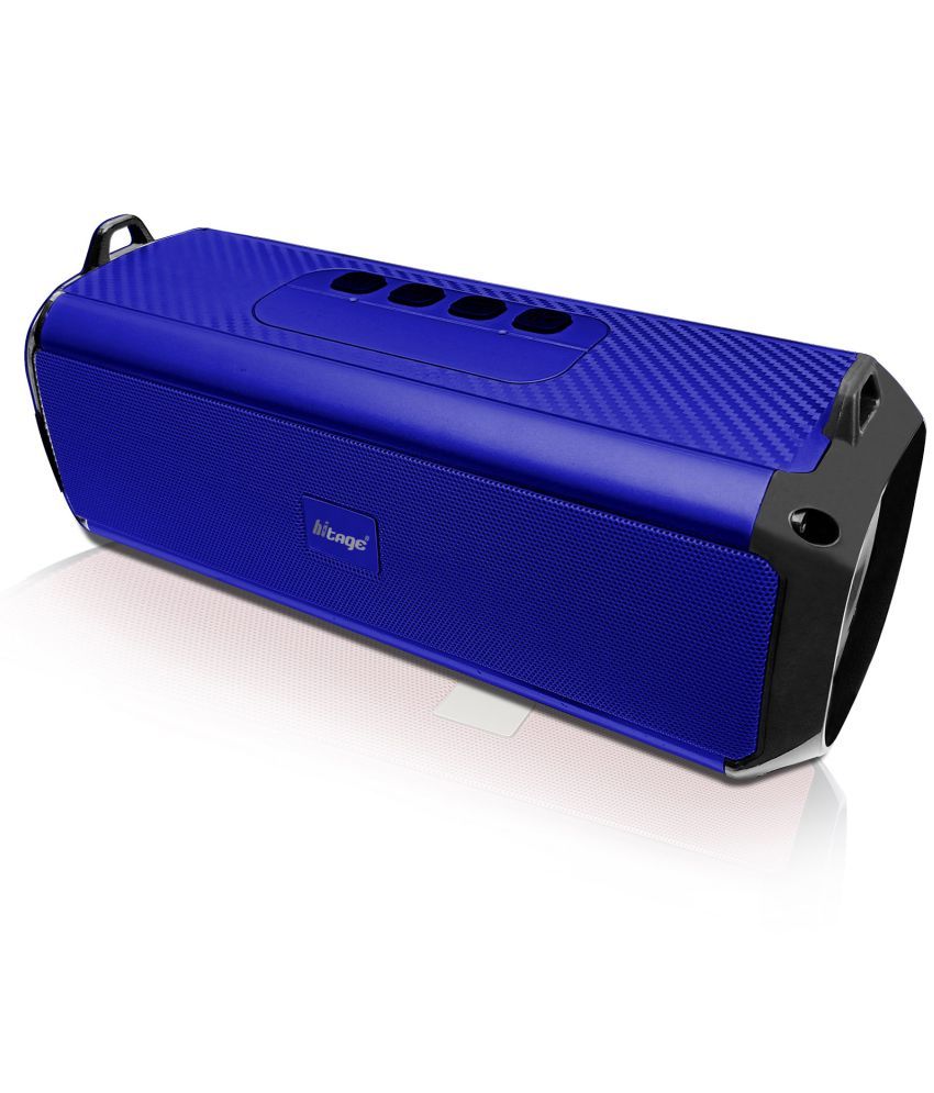     			hitage BS-414 10H Music 5 W Bluetooth Speaker Bluetooth V 5.0 with USB,Aux,3D Bass Playback Time 24 hrs Blue