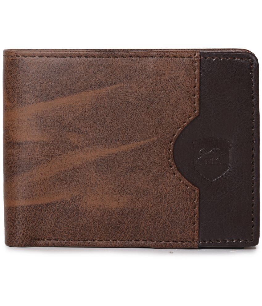     			samtroh Brown PU Men's Two Fold Wallet ( Pack of 1 )