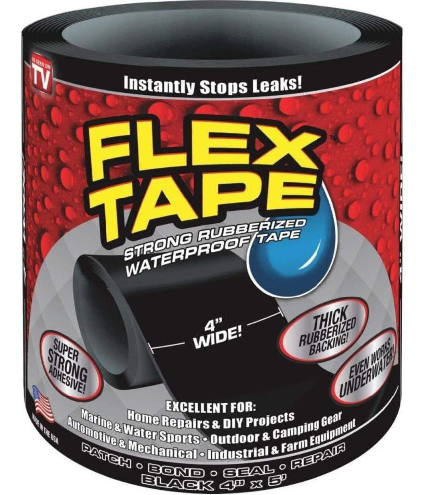     			threads enterprise Black Single Sided Flax Tape ( Pack of 1 )