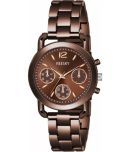 REESKY Brown Metal Analog Womens Watch